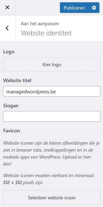 Een favicon toevoegen in WordPress