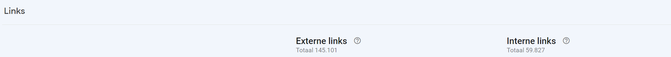 linkrapport google search console