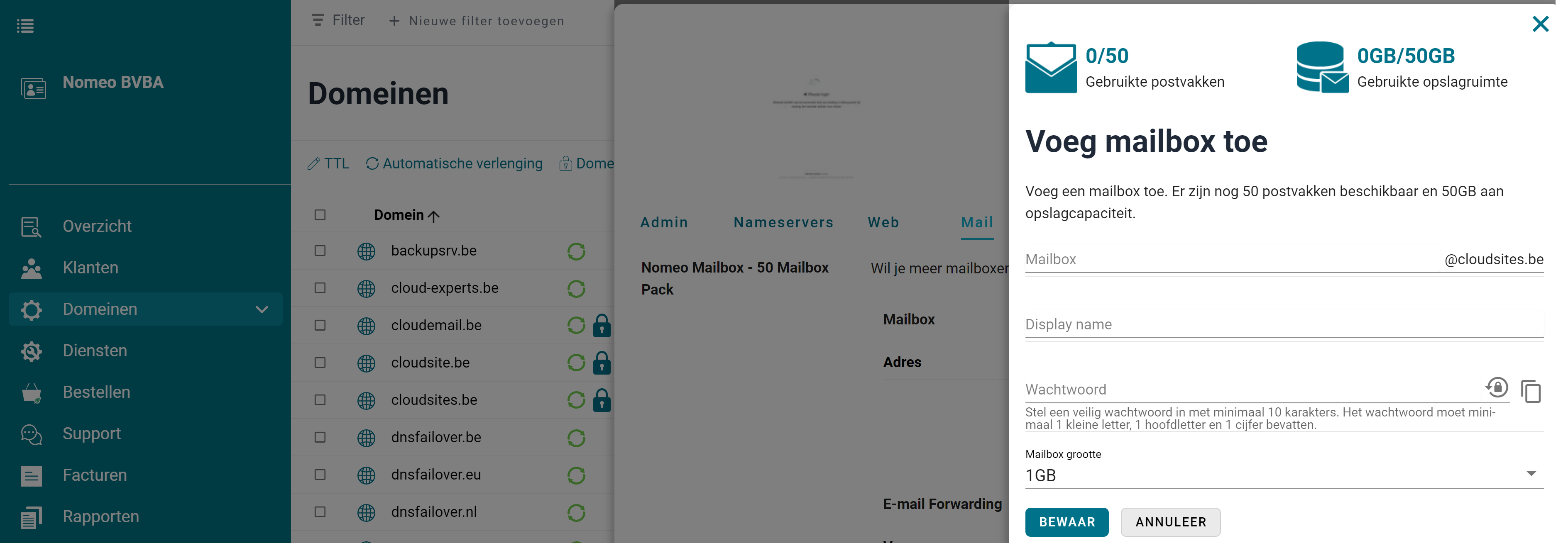 Add new mailbox