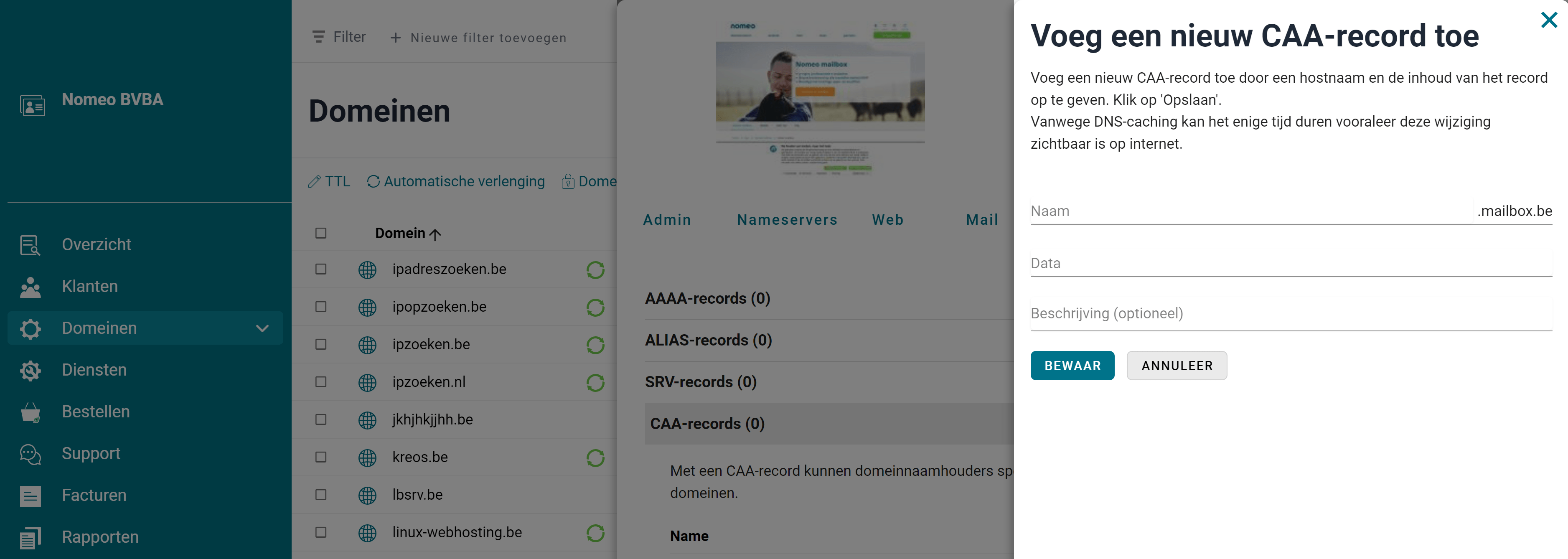 CAA-records CAA-records screenshot