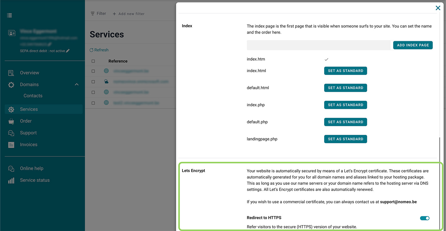Let's Encrypt screenshot