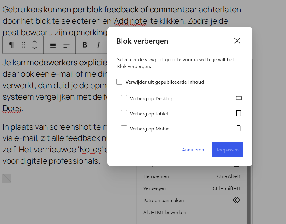 Nieuwe Wordpress tools img